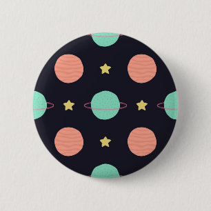 Weltraummuster Button