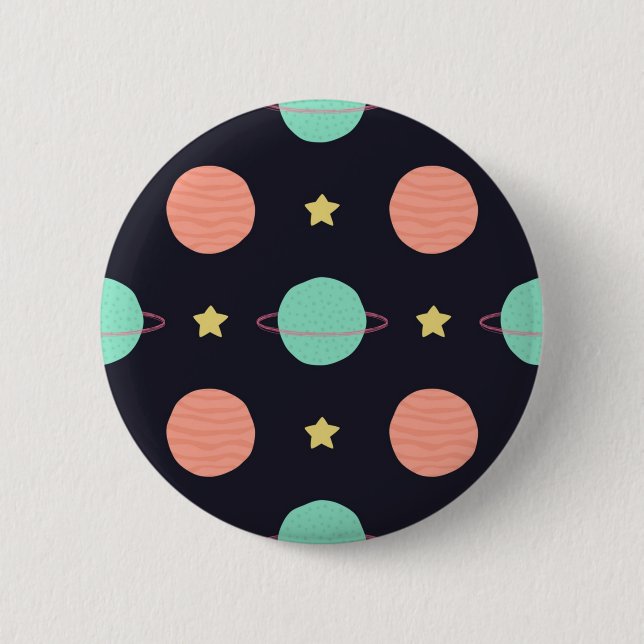 Weltraummuster Button (Vorderseite)