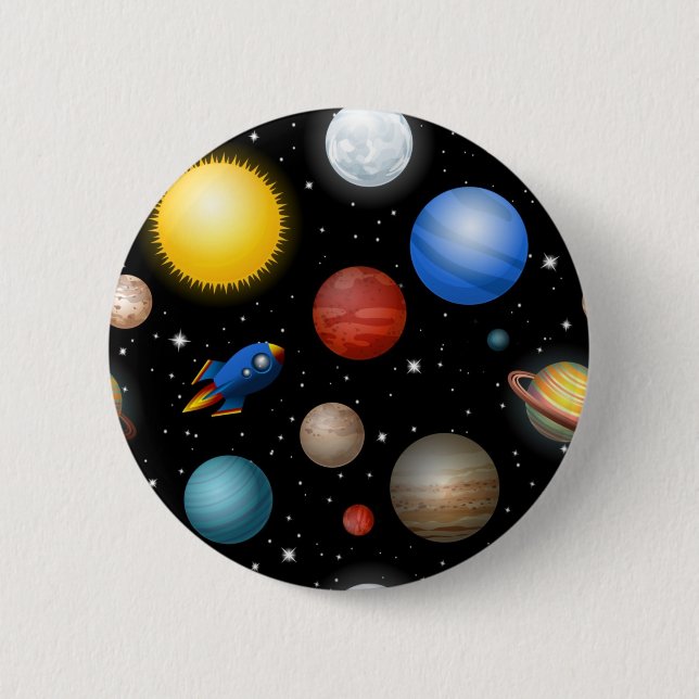 Weltraummuster Button (Vorderseite)