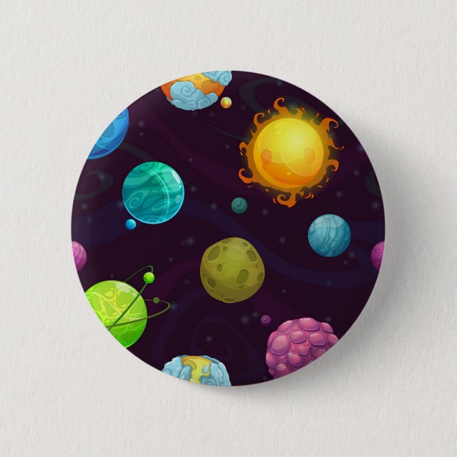 Weltraummuster Button (Vorderseite)