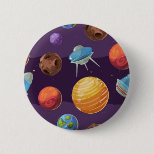 Weltraummuster Button