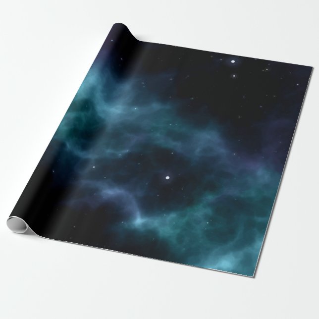 Weltraummuster Geschenkpapier (Ungerollt)