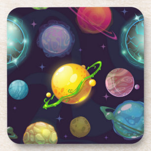 Weltraummuster Getränkeuntersetzer