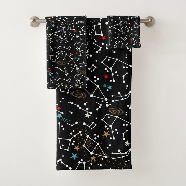 Weltraummuster-Handtuch Badhandtuch Set (Insitu)