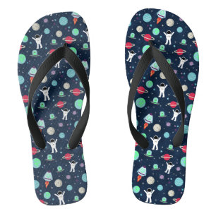 Weltraummuster-Illustration Flip Flops