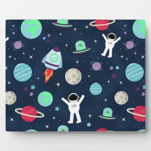 Weltraummuster-Illustration Fotoplatte