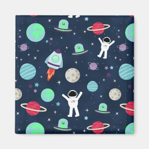 Weltraummuster-Illustration Magnet