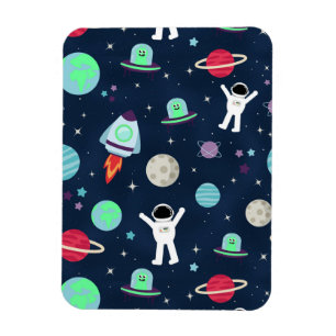 Weltraummuster-Illustration Magnet