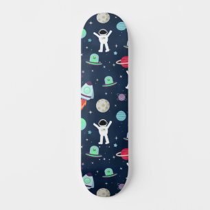 Weltraummuster-Illustration Skateboard