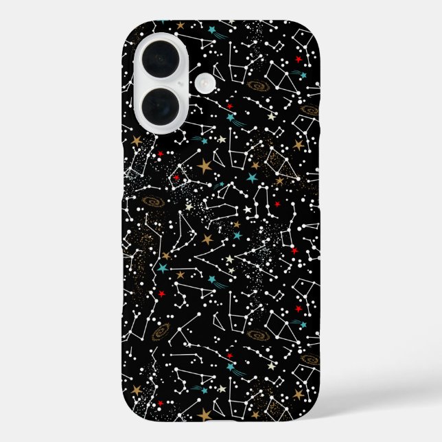 Weltraummuster  iPhone 16 hülle (Rückseite)