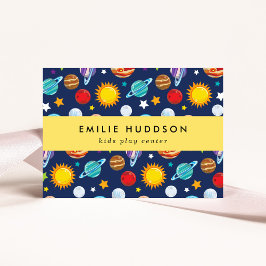 Weltraummuster, Kinderspielzentrum, Aktivitätszent Visitenkarte