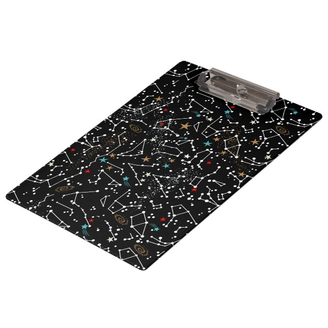 Weltraummuster  klemmbrett (Schrägansicht)