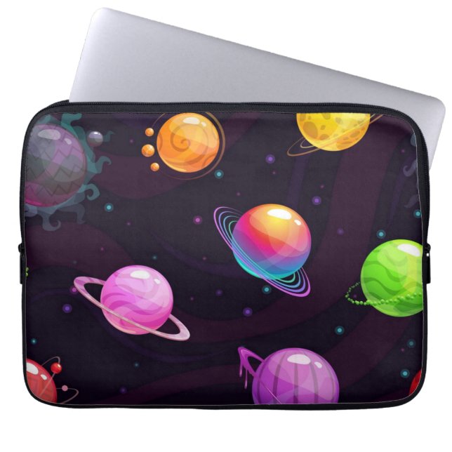 Weltraummuster Laptopschutzhülle (Vorderseite)