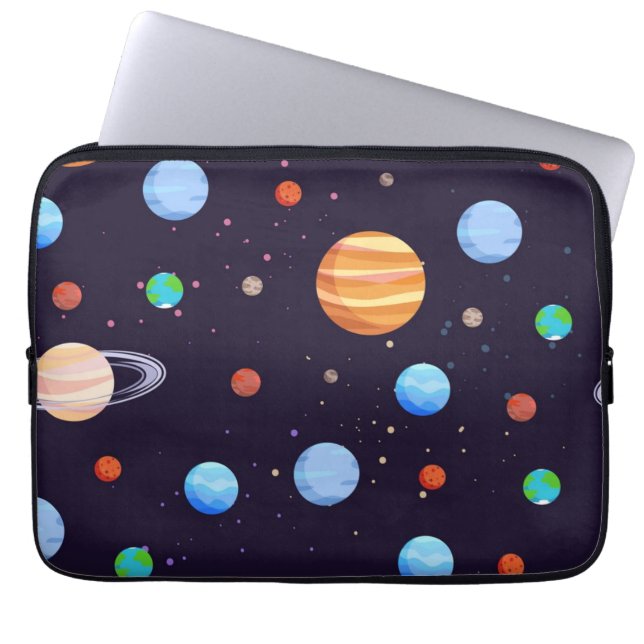Weltraummuster Laptopschutzhülle (Vorderseite)