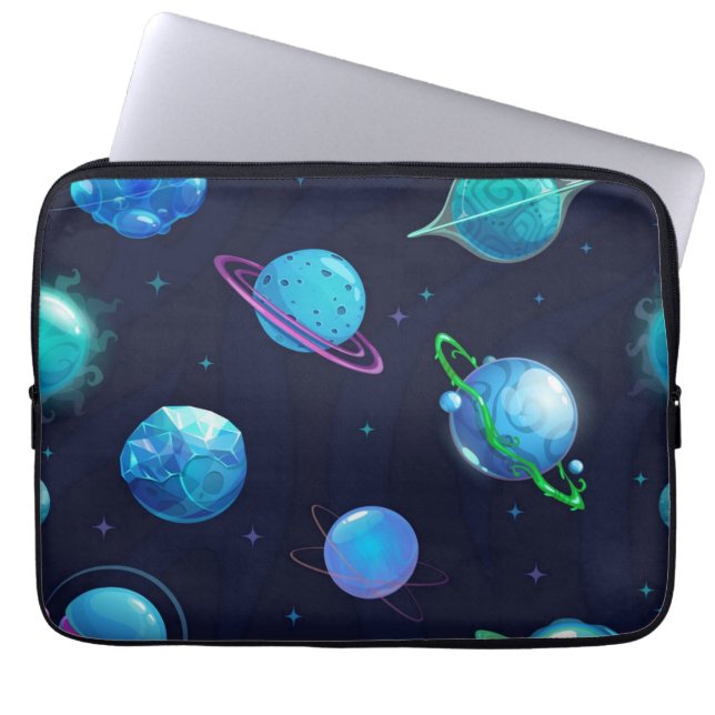 Weltraummuster Laptopschutzhülle (Vorderseite)