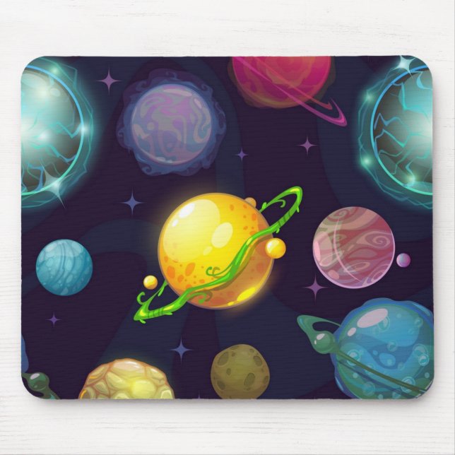 Weltraummuster Mousepad (Vorne)