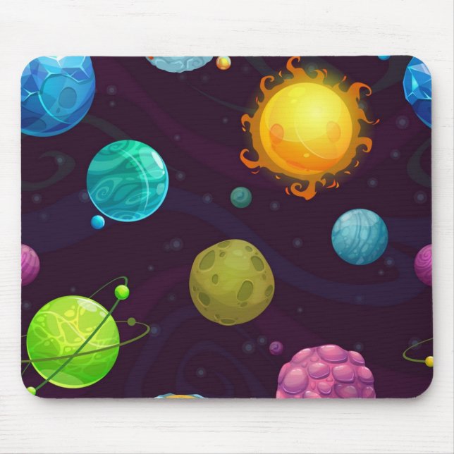 Weltraummuster Mousepad (Vorne)
