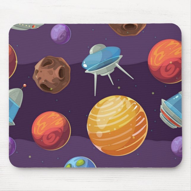 Weltraummuster Mousepad (Vorne)