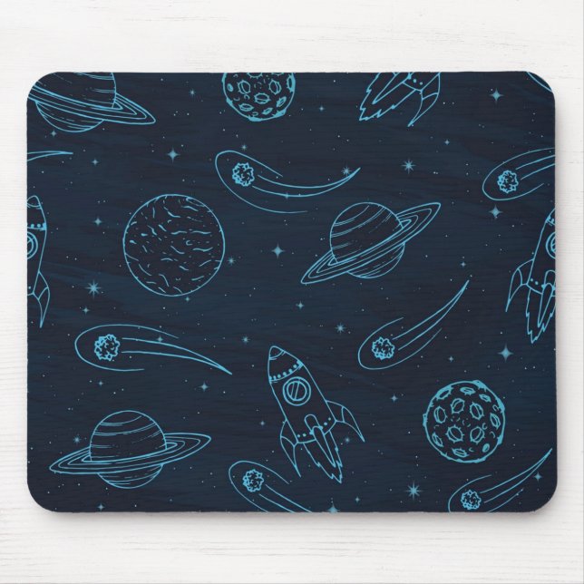 Weltraummuster Mousepad (Vorne)