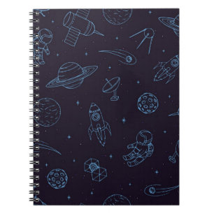 Weltraummuster Notizblock