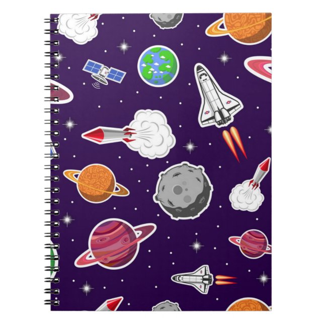 Weltraummuster Notizblock (Vorderseite)