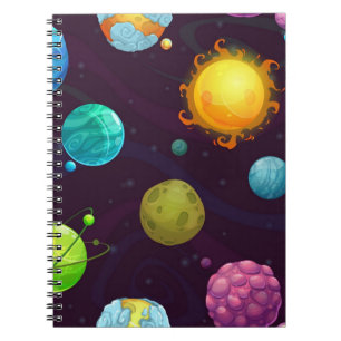 Weltraummuster Notizblock