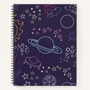 Weltraummuster Notizbuch