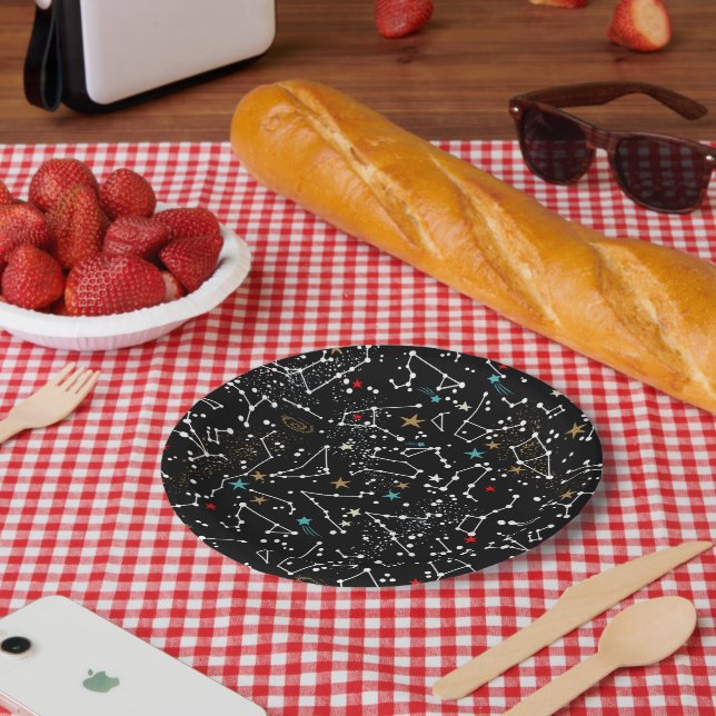 Weltraummuster  pappteller (Picknick)