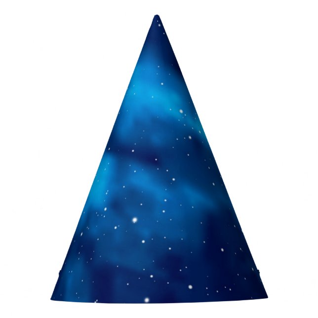 Weltraummuster Partyhütchen (Vorderseite)