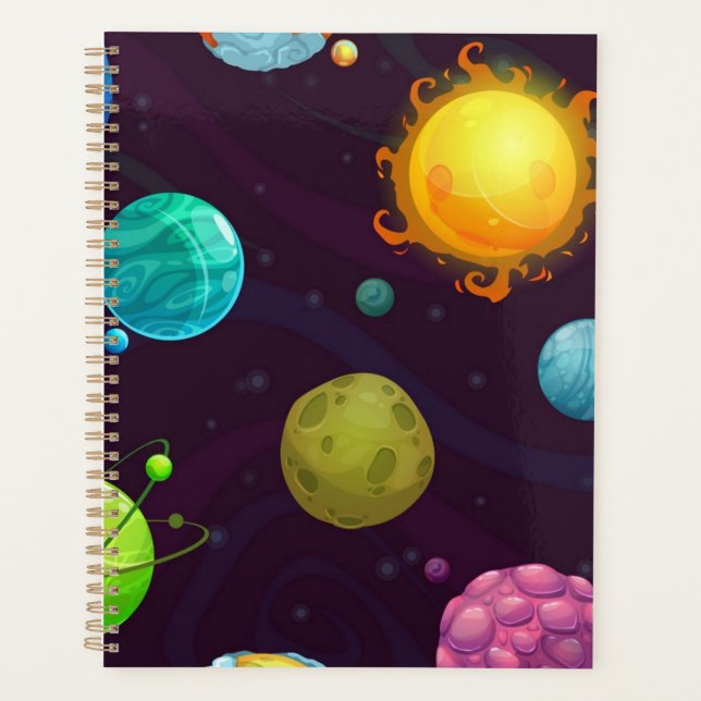 Weltraummuster Planer (Vorderseite)