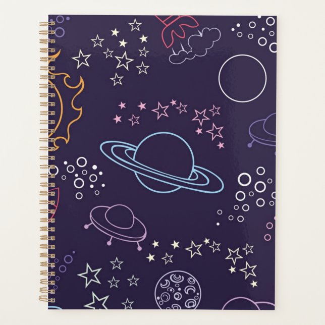 Weltraummuster Planer (Vorderseite)