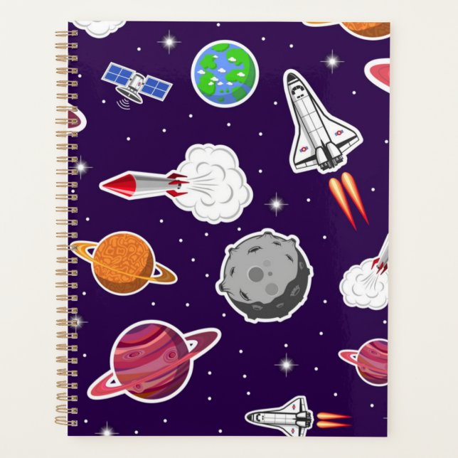 Weltraummuster Planer (Vorderseite)