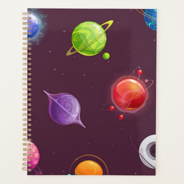 Weltraummuster Planer (Vorderseite)
