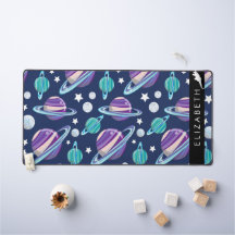Weltraummuster, Planeten, Sterne, Galaxie, Ihr Nam