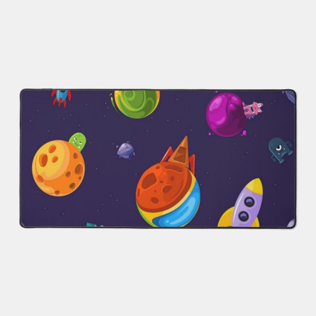 Weltraummuster Schreibtischunterlage (Vorderseite)