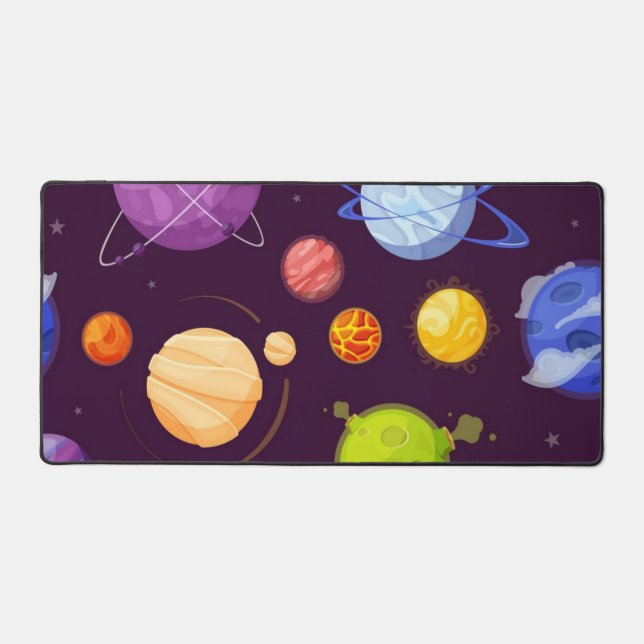 Weltraummuster Schreibtischunterlage (Vorderseite)