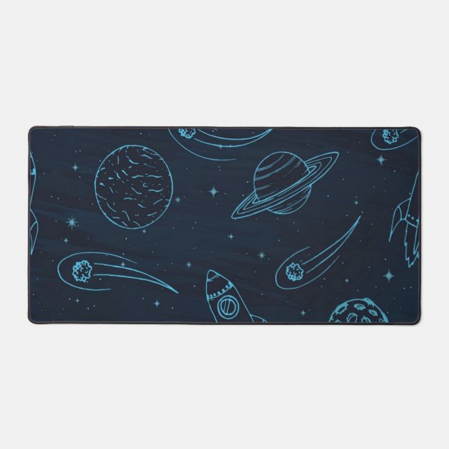 Weltraummuster Schreibtischunterlage (Vorderseite)