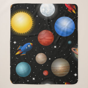 Weltraummuster Sherpadecke