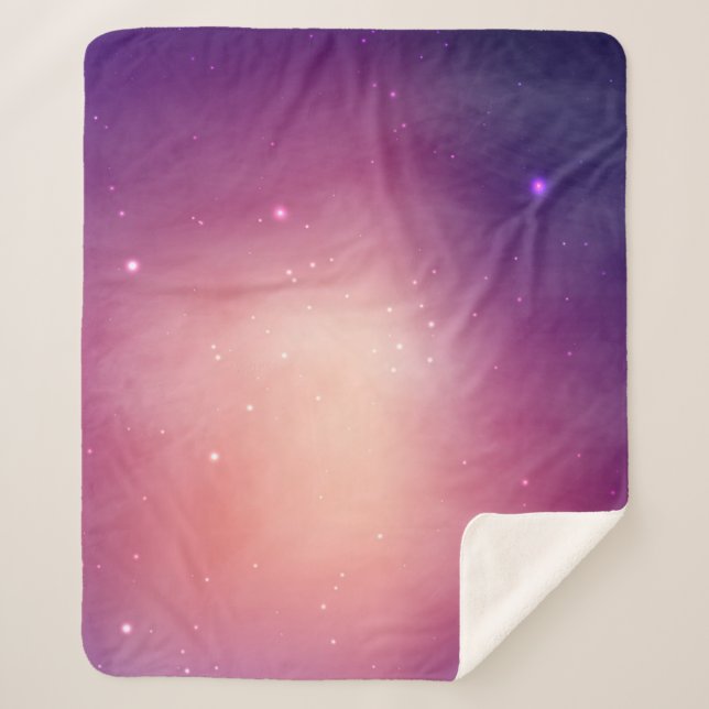 Weltraummuster Sherpadecke (Vorderseite)