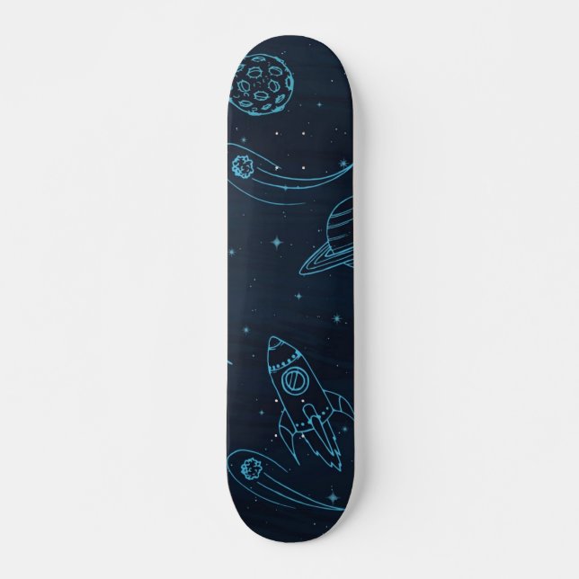 Weltraummuster Skateboard (Vorne)
