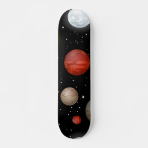Weltraummuster Skateboard