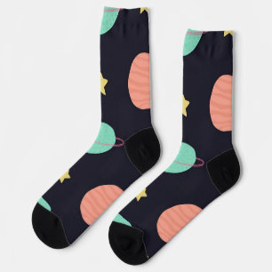 Weltraummuster Socken