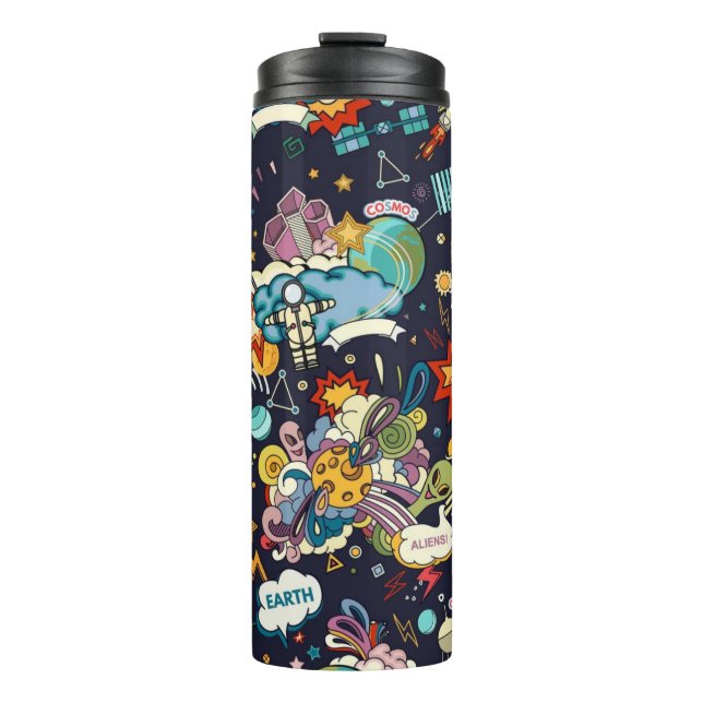 Weltraummuster Thermosbecher (Vorderseite)