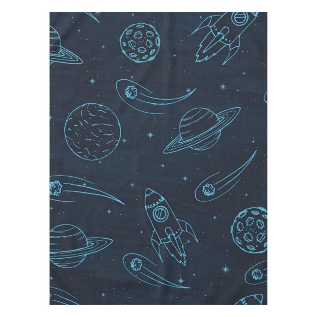 Weltraummuster Tischdecke (Vorderseite)