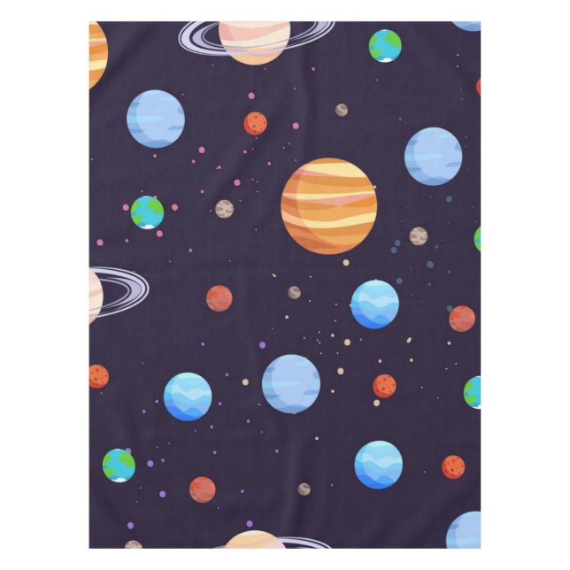 Weltraummuster Tischdecke (Vorderseite)