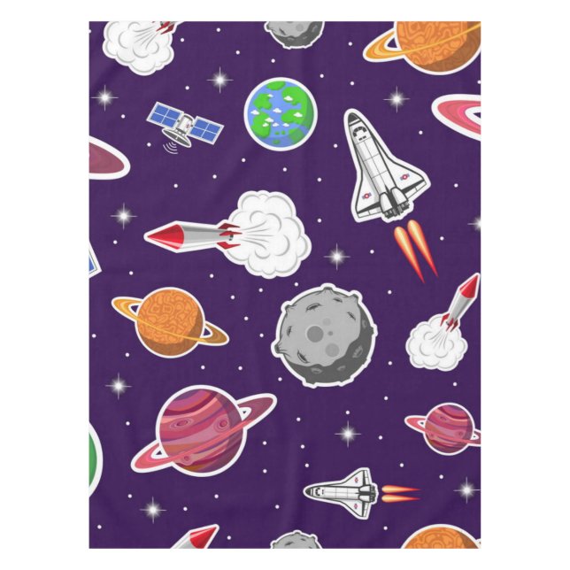 Weltraummuster Tischdecke (Vorderseite)