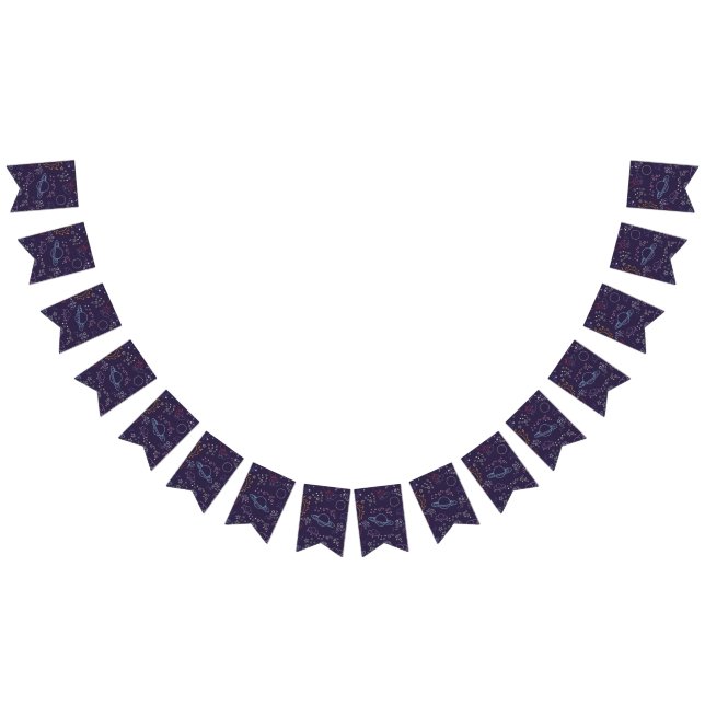 Weltraummuster Wimpelkette (Alle)