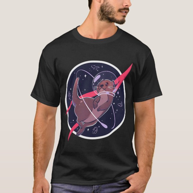 Weltraumotter T-Shirt (Vorderseite)