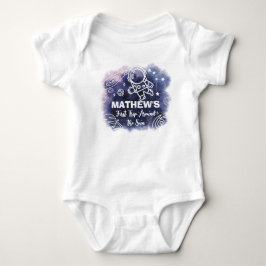 Weltraumplaneten Astronauten 1. Geburtstag Junge Baby Strampler
