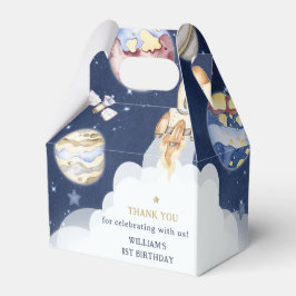 Weltraumplaneten Junge Galaxy Erste Reise Geburtst Geschenkschachtel